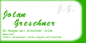 jolan greschner business card